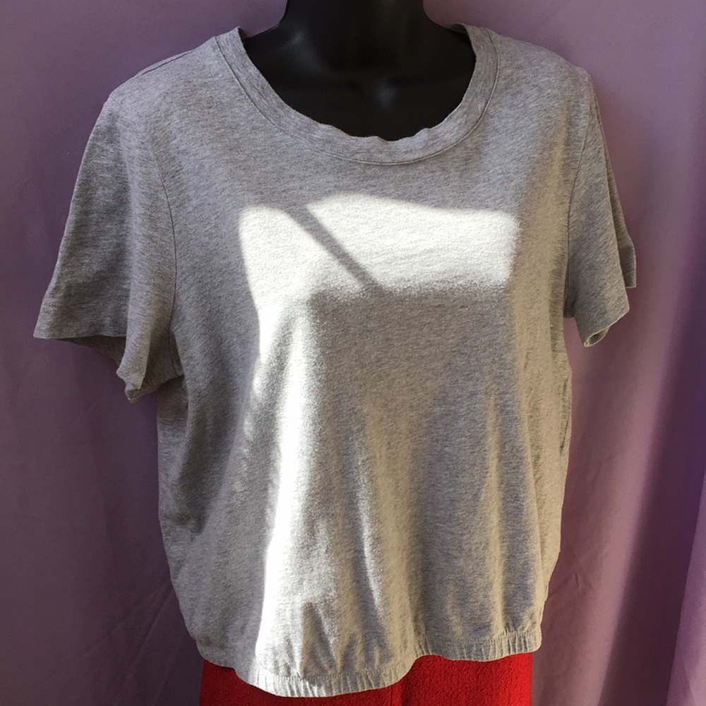 Who what wear cropped grey tee